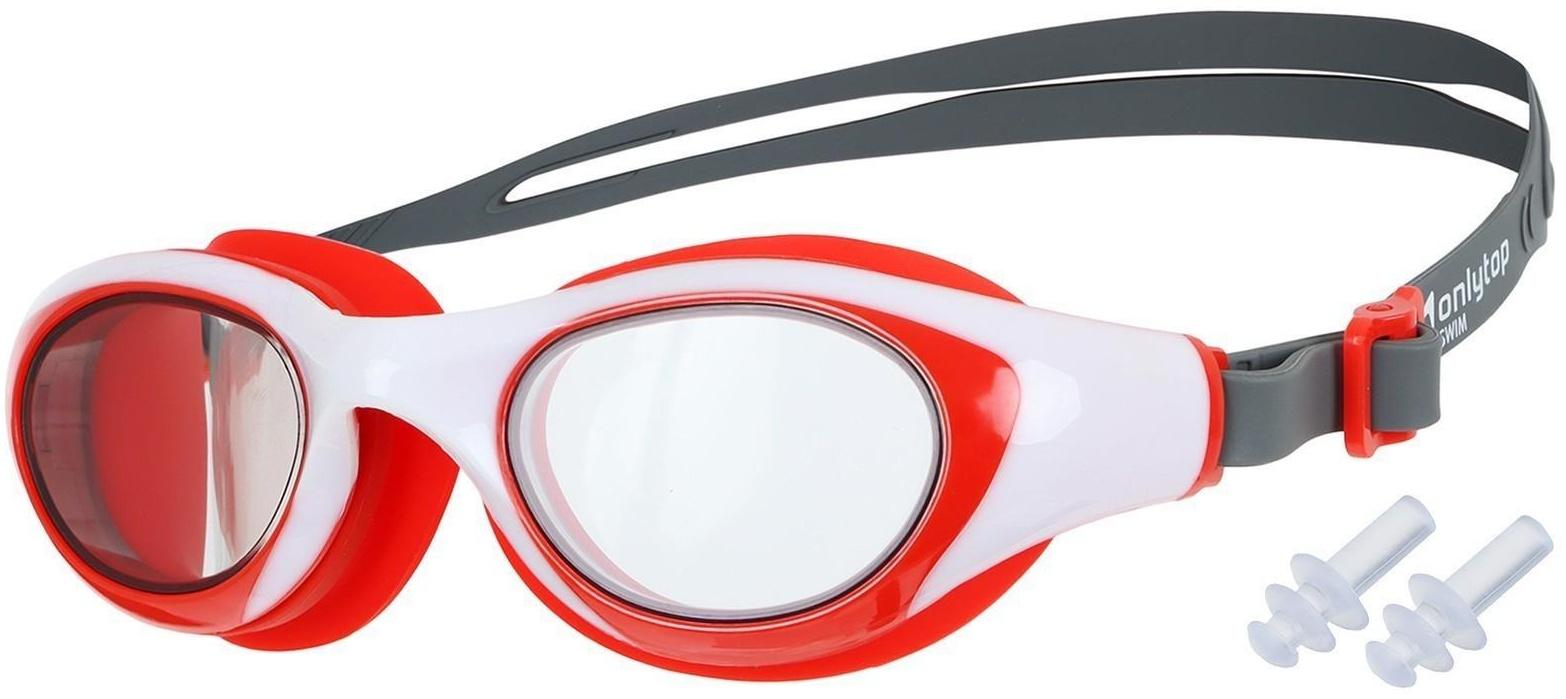 Очки для плавания, для взрослых + беруши, UV защита