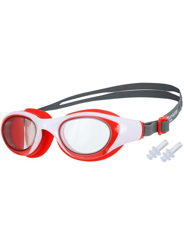 Очки для плавания, для взрослых + беруши, UV защита