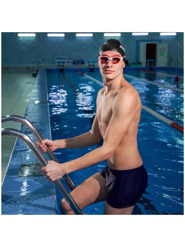 Очки для плавания, для взрослых + беруши, UV защита