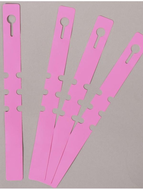 Бирки садовые для маркировки, 27 × 2 см, набор 20 шт., пластик, розовые, Greengo