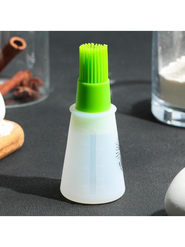 Кисть для масла «Авокадо», 11.8х5.2 см, силикон, цвет зеленый