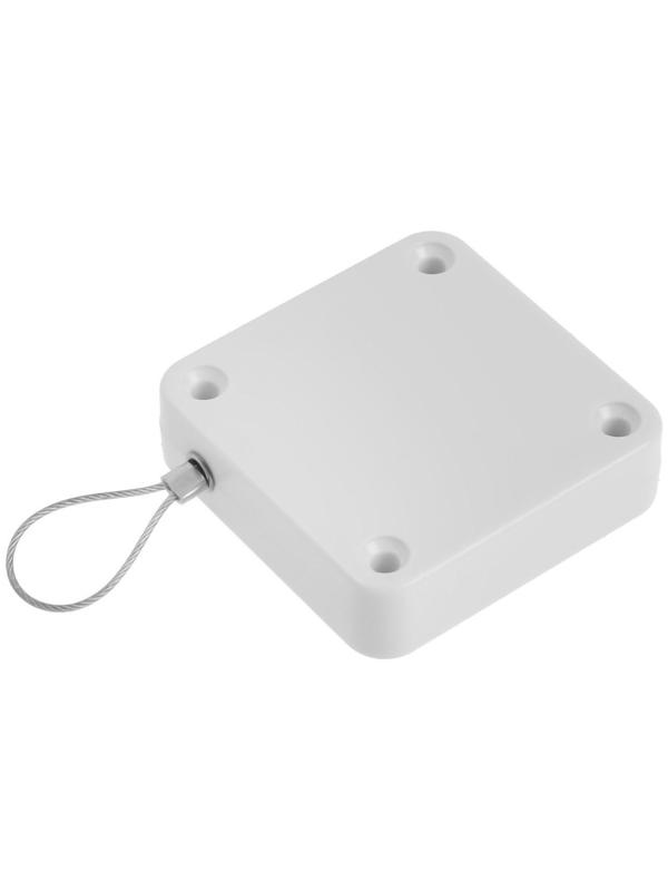 Доводчик дверной ТУНДРА, до 20 кг, цвет белый, натяжение 500 гр, длина троса 100 см