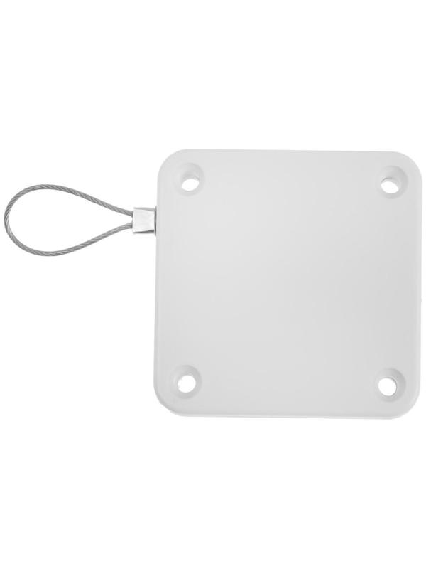 Доводчик дверной ТУНДРА, до 20 кг, цвет белый, натяжение 500 гр, длина троса 100 см