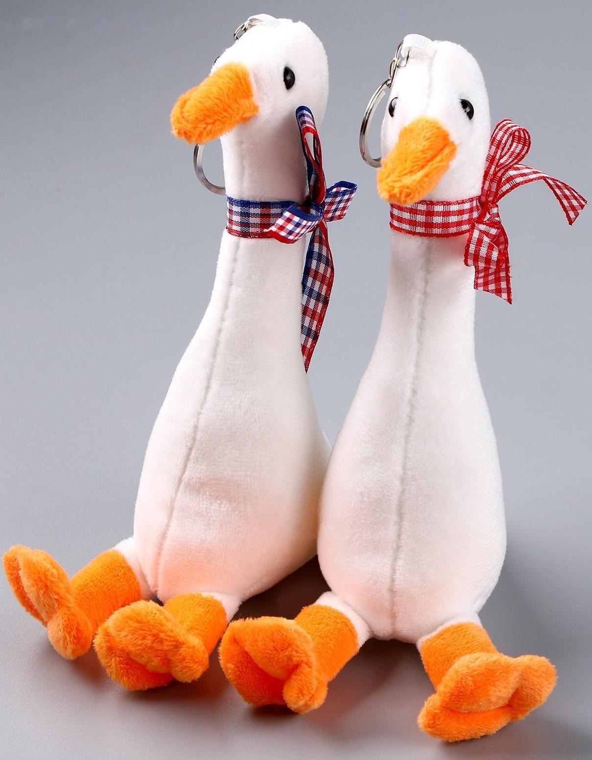 Мягкая игрушка «Гусёнок», на брелоке, цвета МИКС