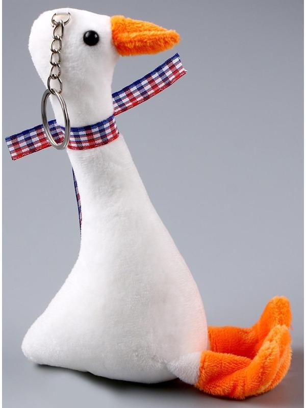 Мягкая игрушка «Гусёнок», на брелоке, цвета МИКС