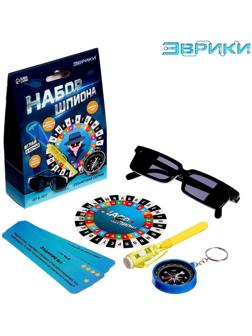 Набор шпиона «Секретная серия», очки заднего видения, шифровщик, компас и задания
