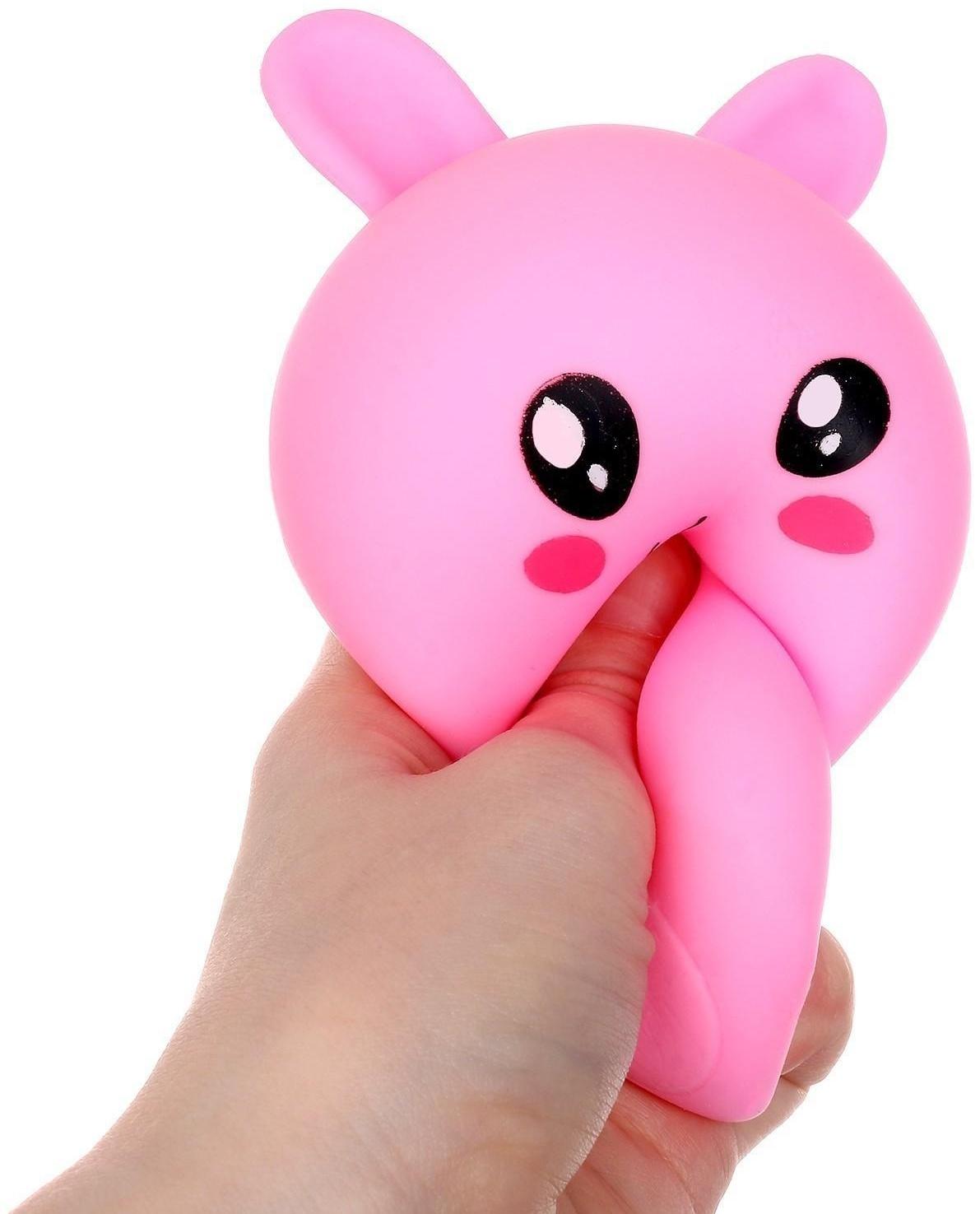 Мялка антистресс «Возьми зайку в свои руки», цвета МИКС