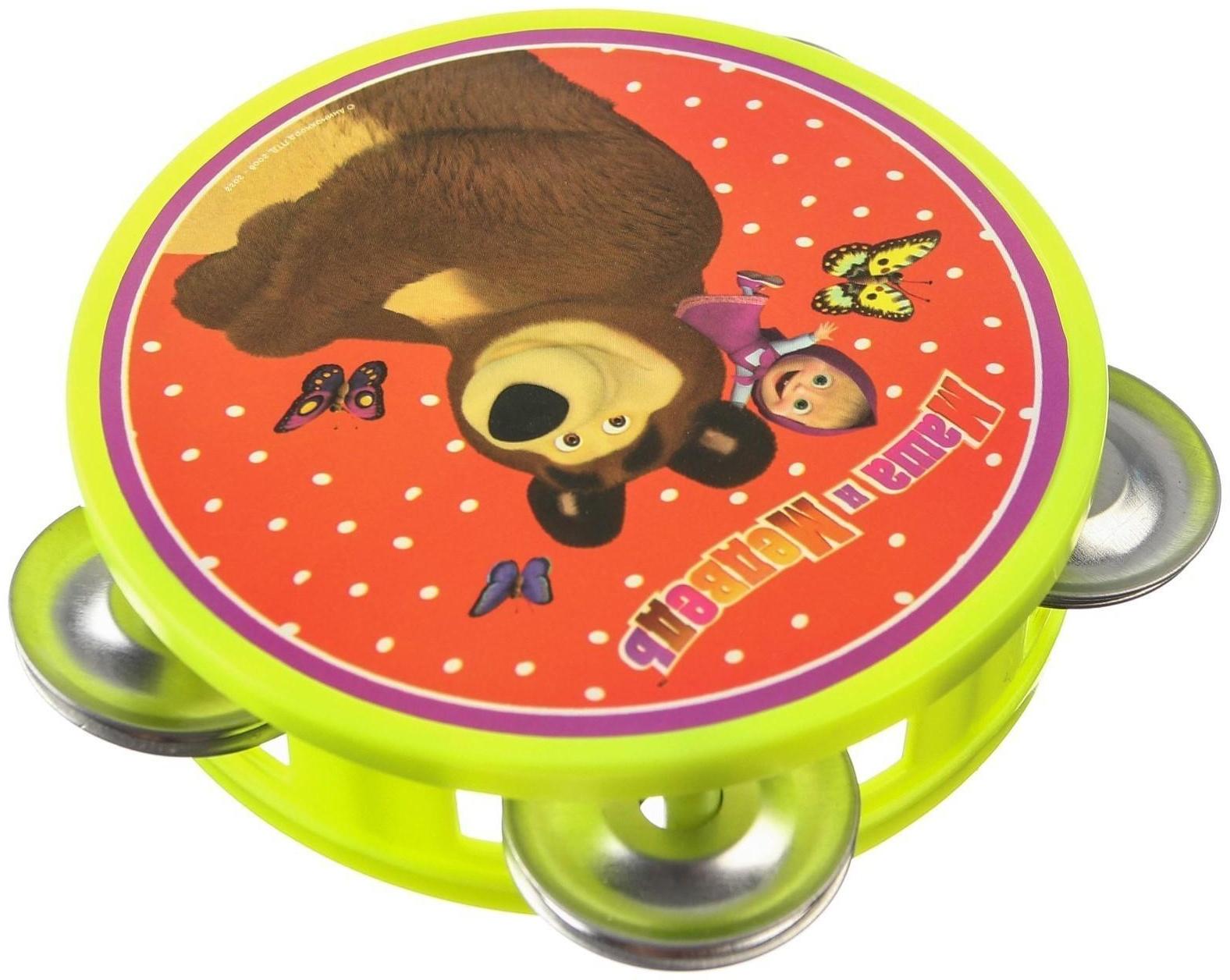 Музыкальная игрушка «Бубен: Маша и Медведь»