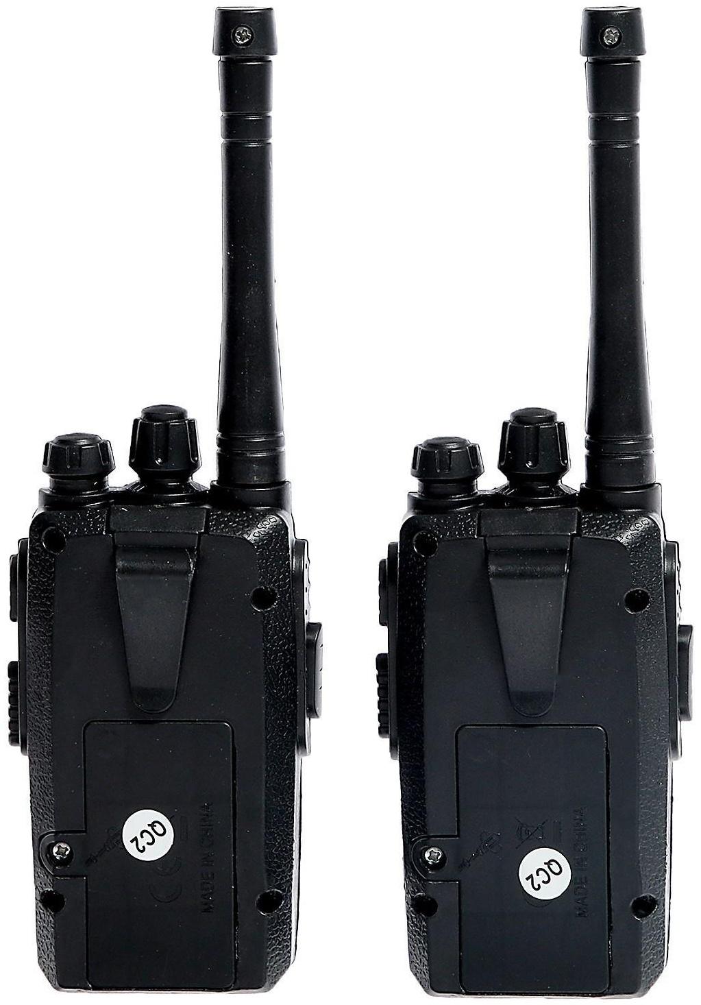 Набор раций «Шпионы», работает от батареек, дальность 30 м, 2 штуки