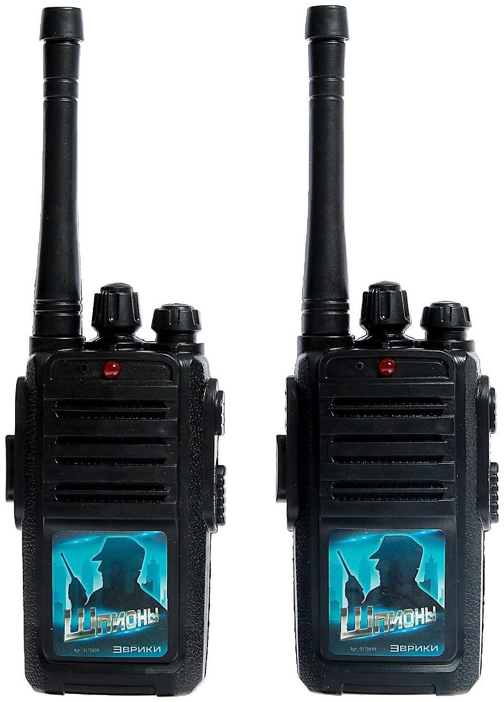 Набор раций «Шпионы», работает от батареек, дальность 30 м, 2 штуки