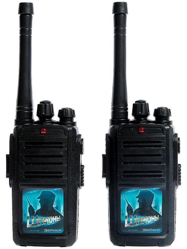 Набор раций «Шпионы», работает от батареек, дальность 30 м, 2 штуки