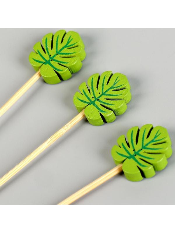Шпажки «Листья», в наборе 12 штук