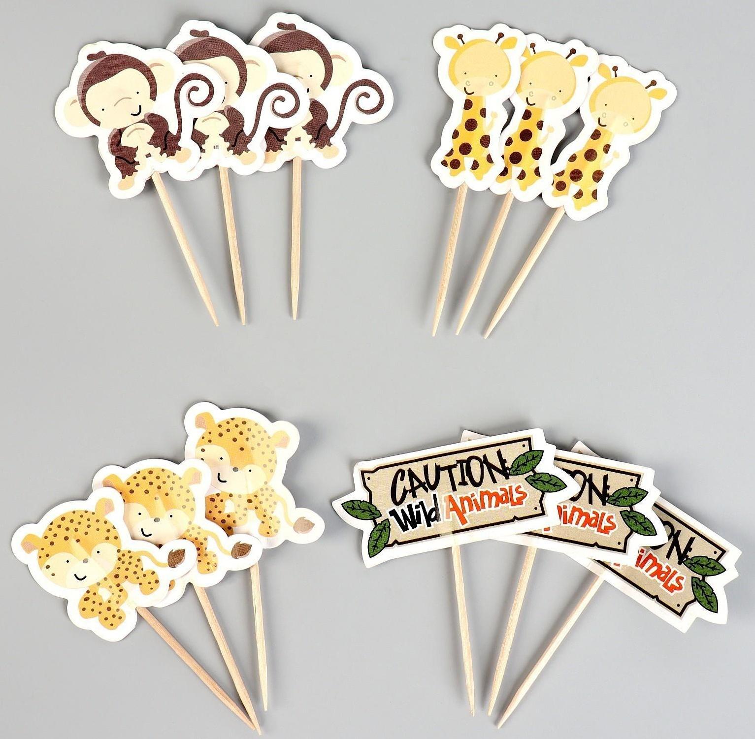 Шпажки «Сафари», в наборе 12 штук