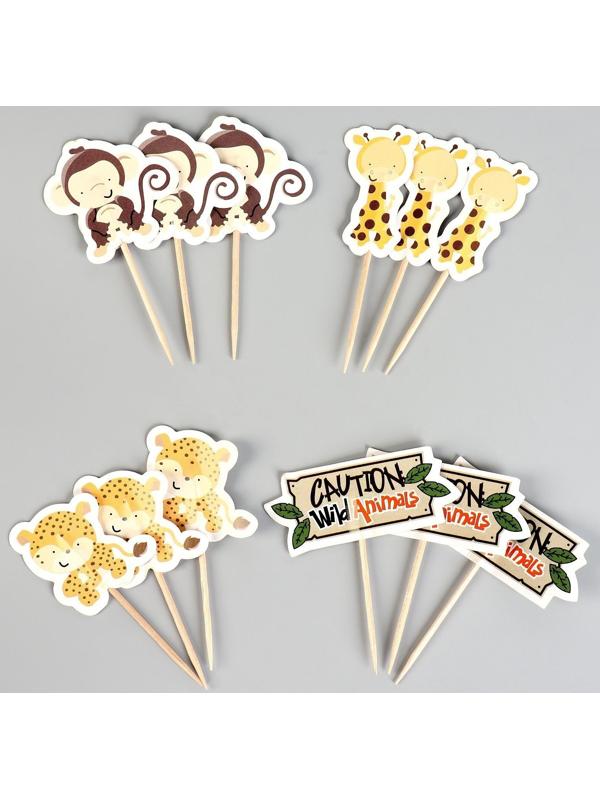 Шпажки «Сафари», в наборе 12 штук