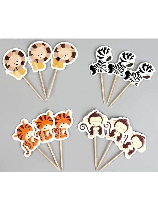 Шпажки «Сафари», в наборе 12 штук