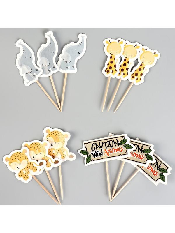 Шпажки «Сафари», в наборе 12 штук