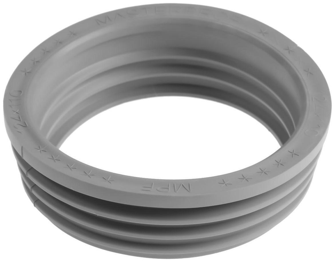 Манжета переходная MasterProf ИС.131765, d=124х110 мм, для канализационных труб, ТЭП, серая