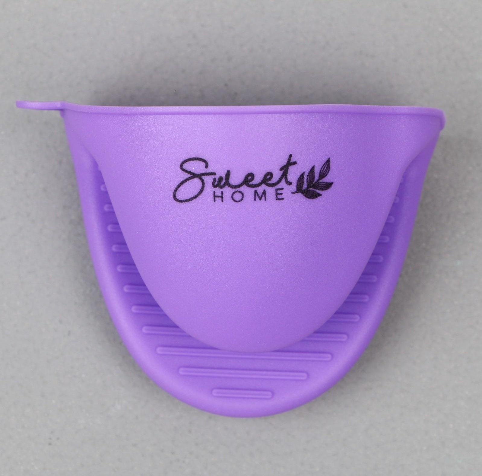 Прихватка для горячего «Прованс», силикон, 11 х 8.3 см, цвет фиолетовый