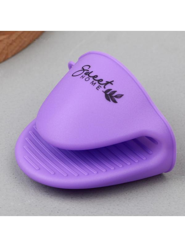 Прихватка для горячего «Прованс», силикон, 11 х 8.3 см, цвет фиолетовый