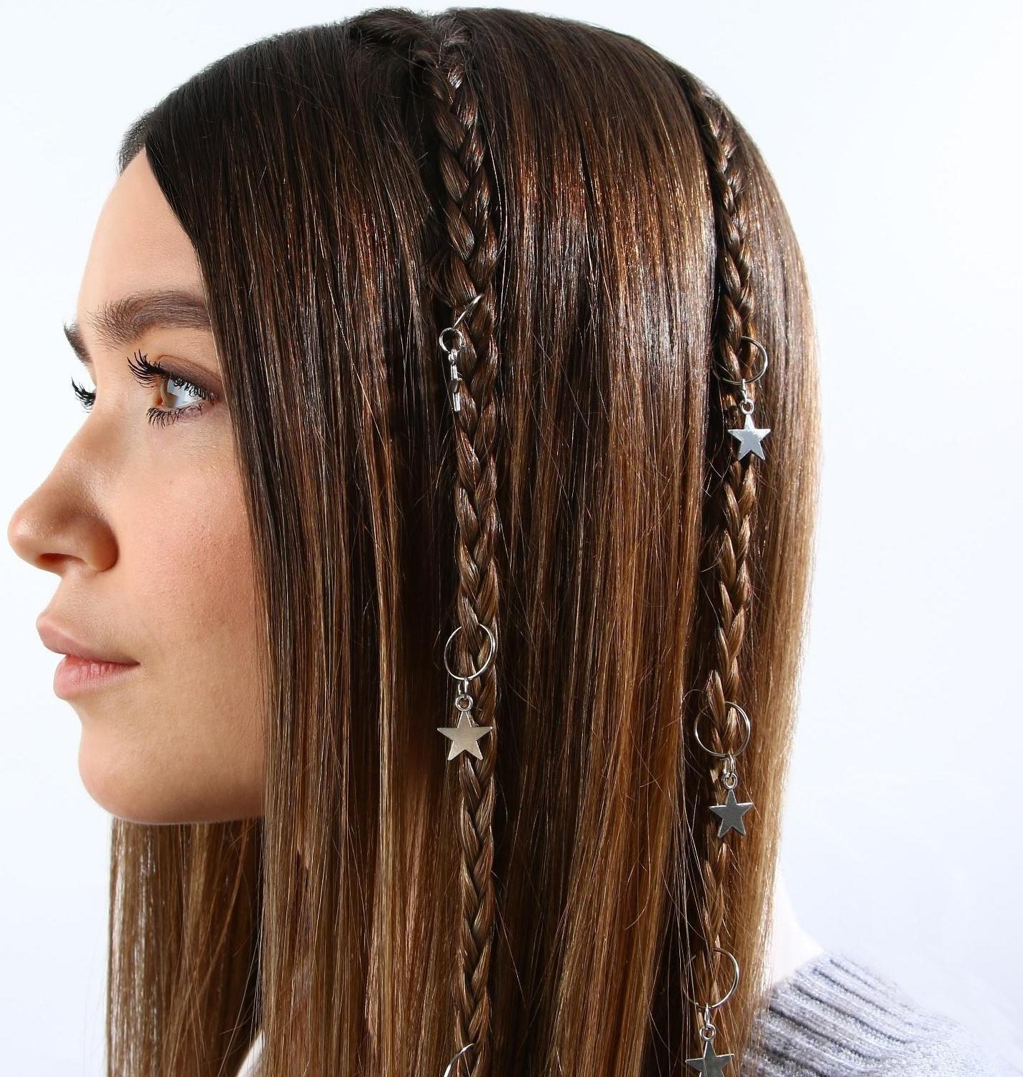 Колечки для волос «All you need is love», пирсинг, 6 шт.