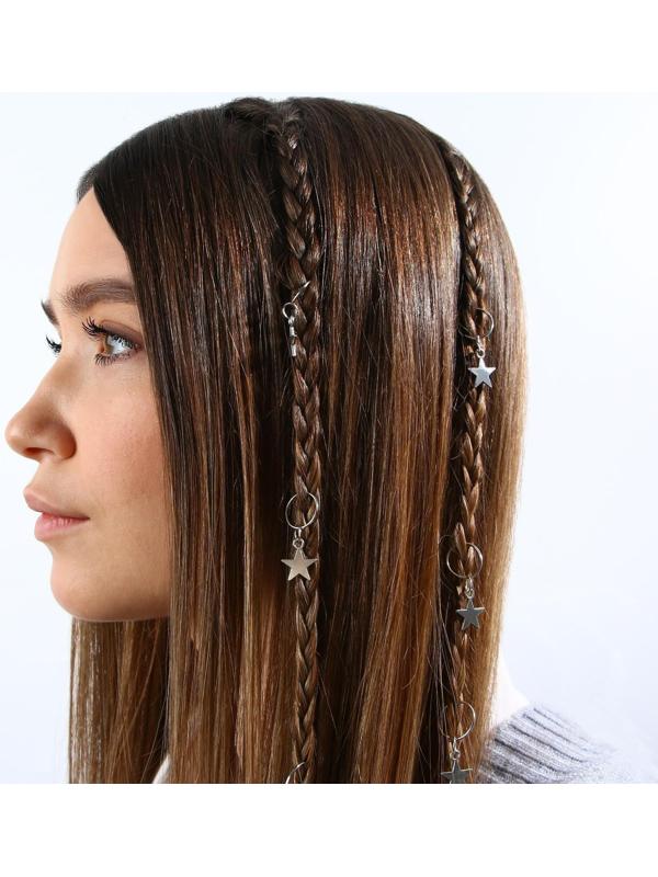 Колечки для волос «All you need is love», пирсинг, 6 шт.