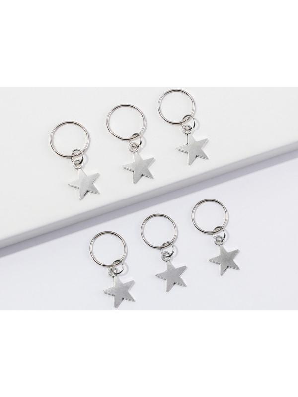 Колечки для волос «All you need is love», пирсинг, 6 шт.