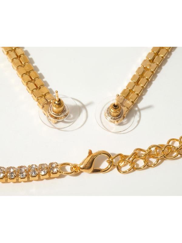 Набор 2 предмета: серьги, колье 