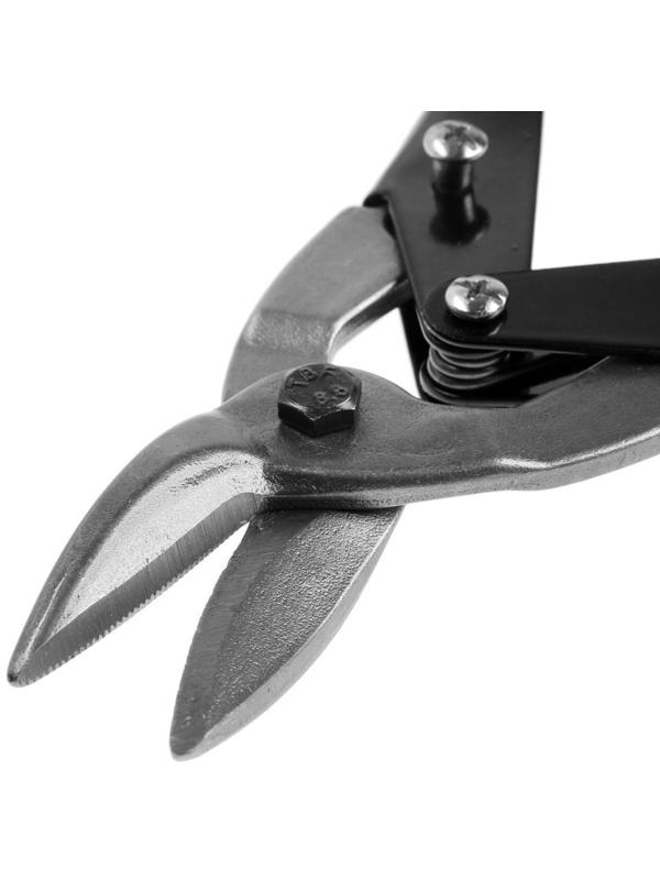 Ножницы по металлу ЛОМ promo, пластиковые рукоятки, левый рез, 250 мм