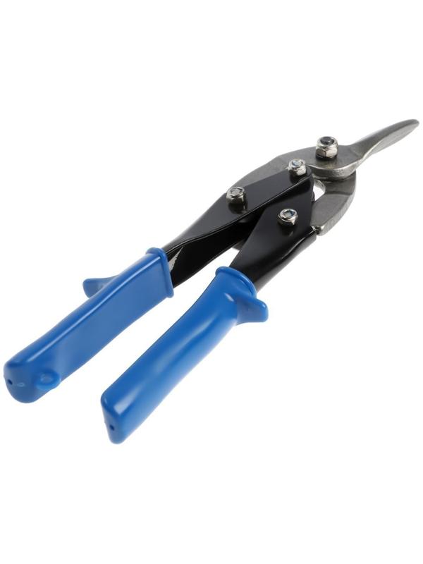 Ножницы по металлу ЛОМ promo, пластиковые рукоятки, левый рез, 250 мм