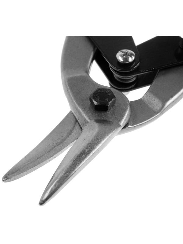 Ножницы по металлу ЛОМ promo, пластиковые рукоятки, правый рез, 250 мм