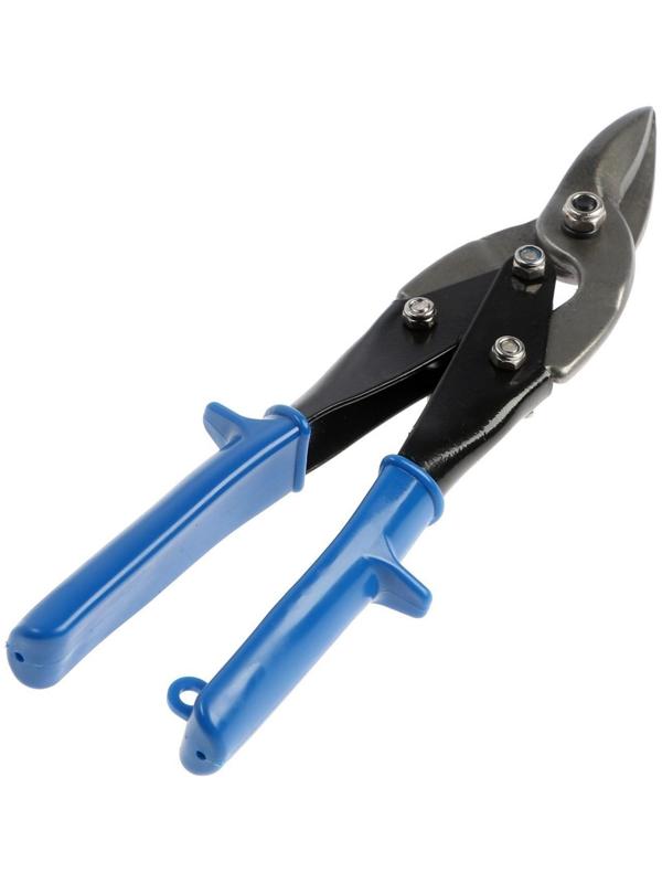 Ножницы по металлу ЛОМ promo, пластиковые рукоятки, правый рез, 250 мм