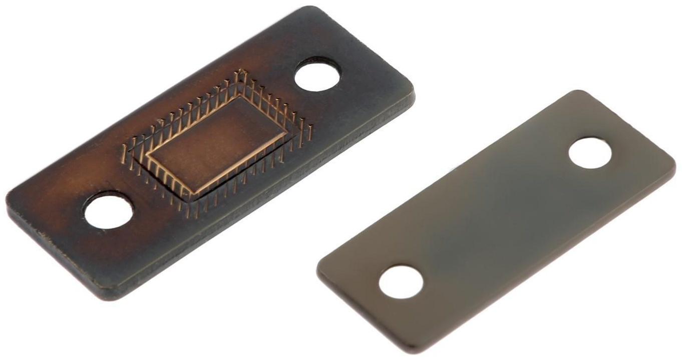 Магнитная защелка ТУНДРА, цвет бронза