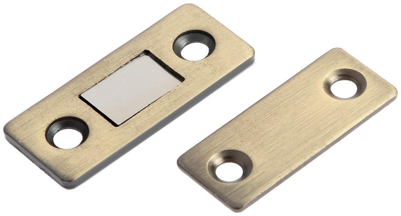 Магнитная защелка ТУНДРА, цвет бронза