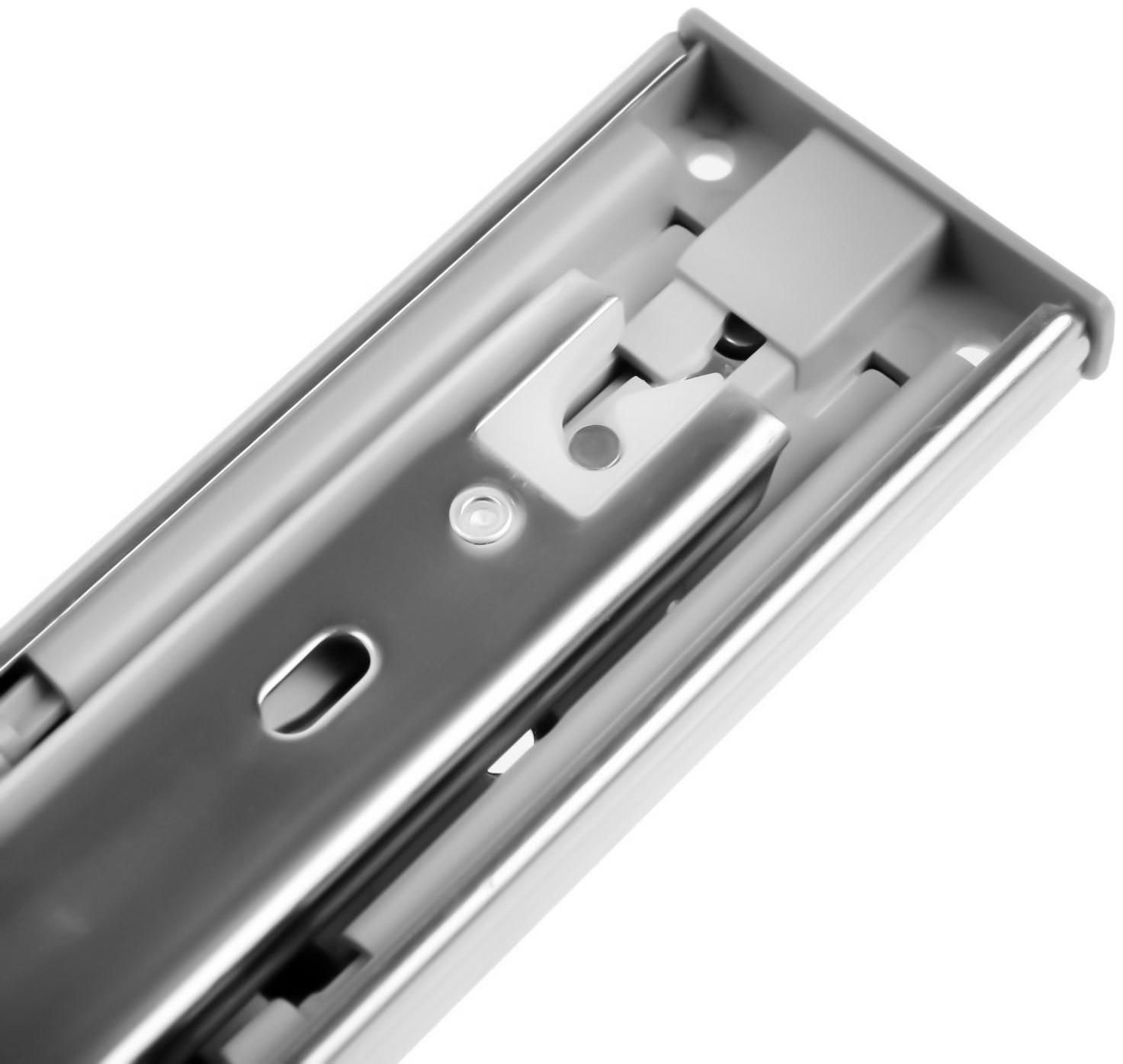 Шариковые направляющие ТУНДРА , система Push to Open 4512, L=250 мм, H=45 мм, 2 шт