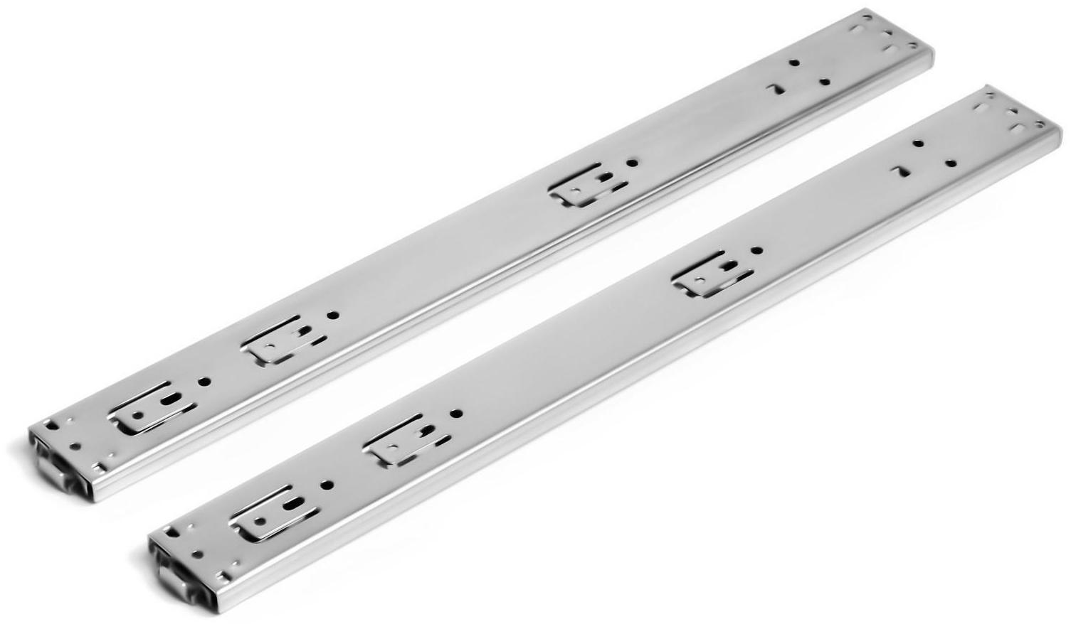 Шариковые направляющие ТУНДРА, система Push to Open 4512, L=450 мм, H=45 мм, 2 шт