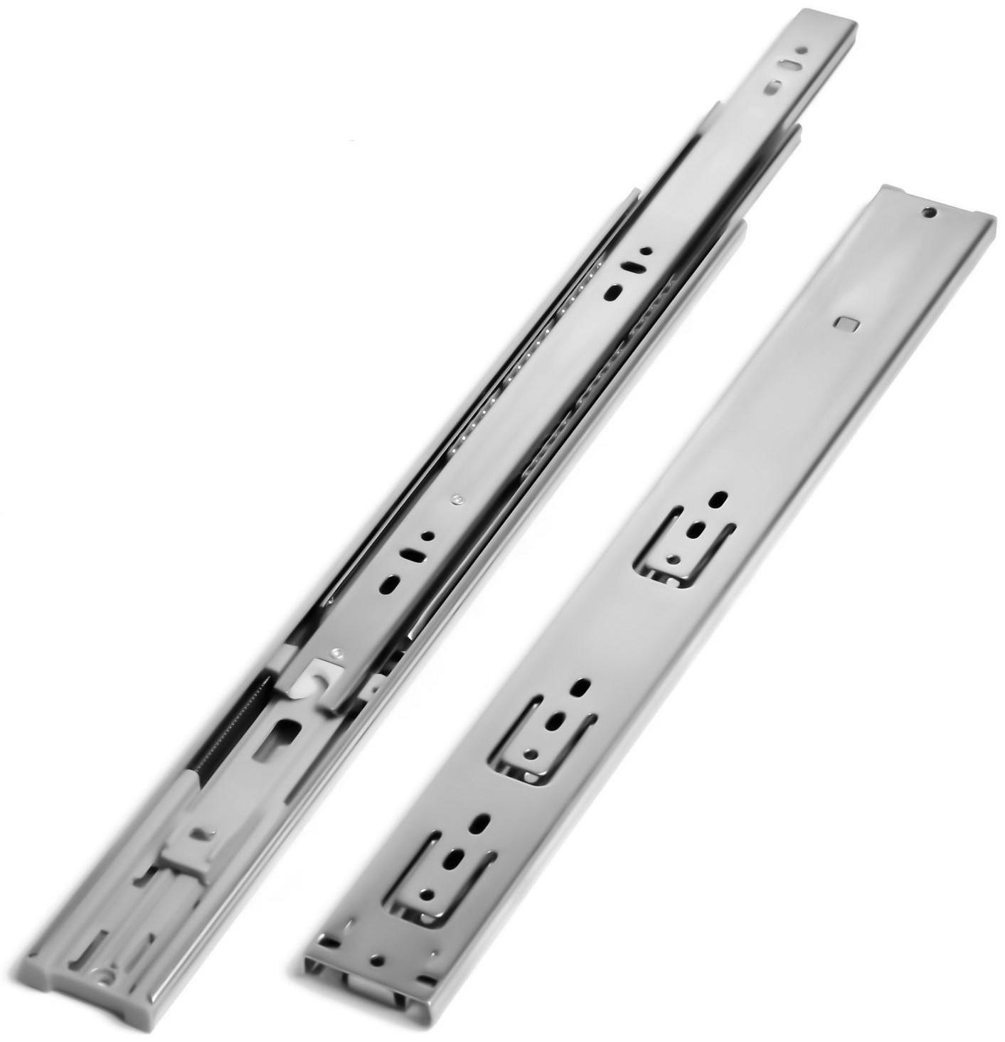 Шариковые направляющие ТУНДРА, с доводчиком 4510, L=400 мм. H=45 мм. 2 шт