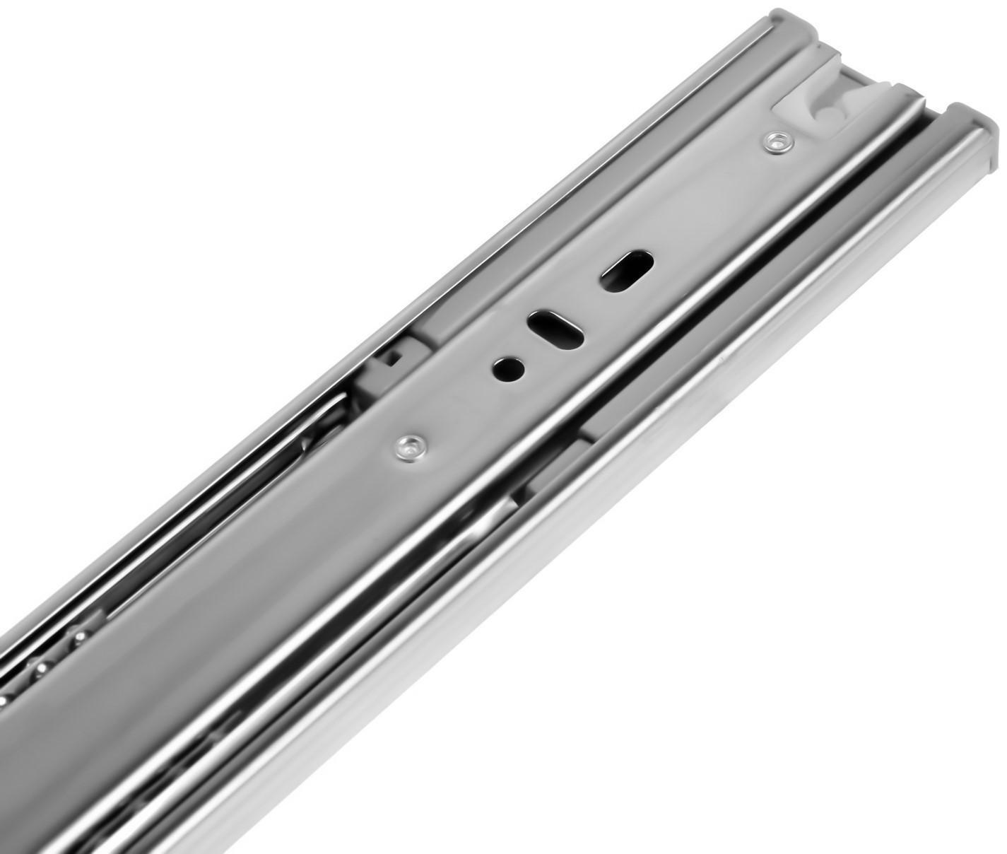 Шариковые направляющие ТУНДРА, с доводчиком 4510, L=400 мм. H=45 мм. 2 шт