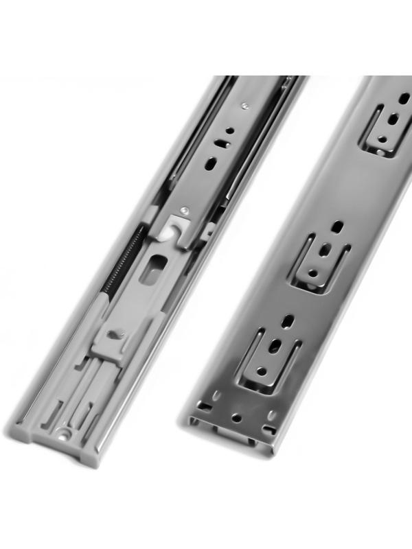 Шариковые направляющие ТУНДРА, с доводчиком 4510, L=400 мм. H=45 мм. 2 шт