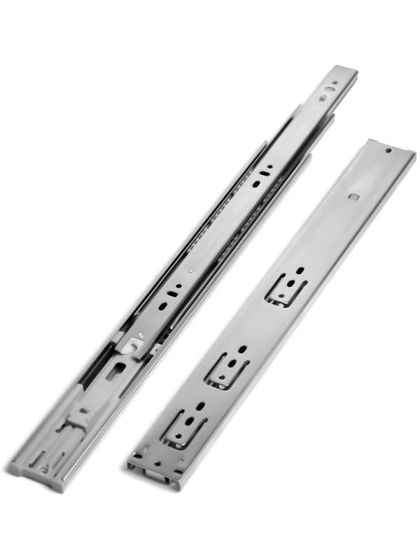 Шариковые направляющие ТУНДРА, с доводчиком 4510, L=400 мм. H=45 мм. 2 шт