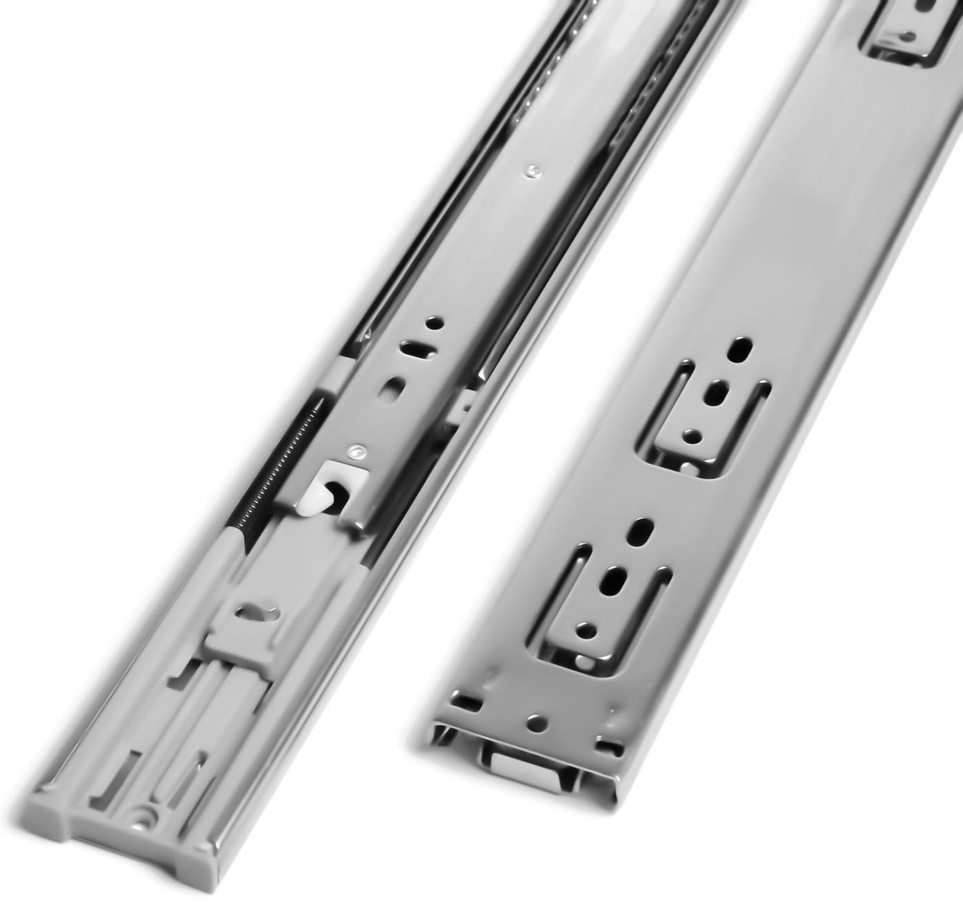 Шариковые направляющие ТУНДРА, с доводчиком 4510, L=450 мм. H=45 мм. 2 шт