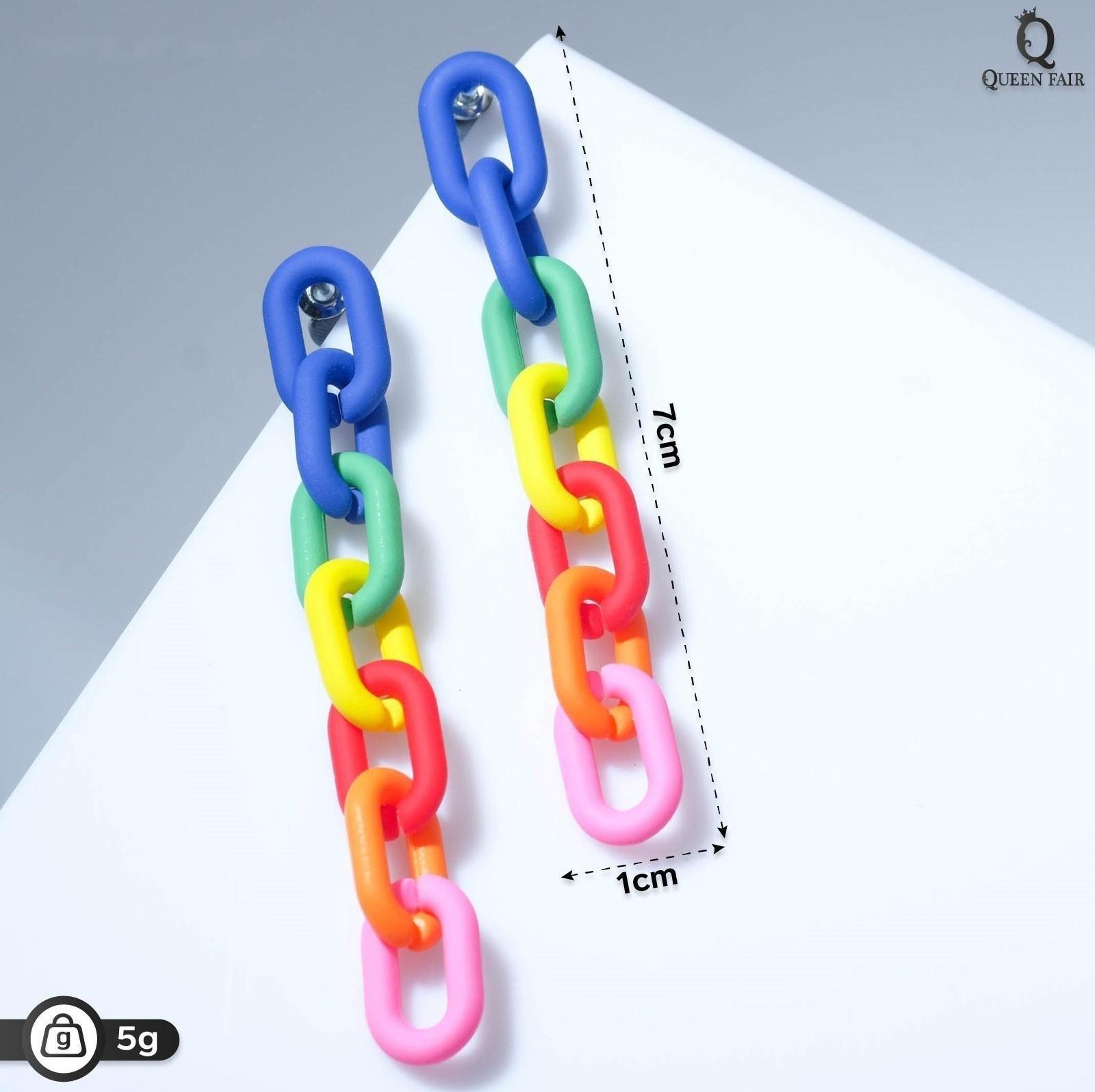 Серьги пластик 