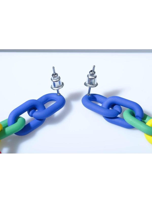 Серьги пластик 