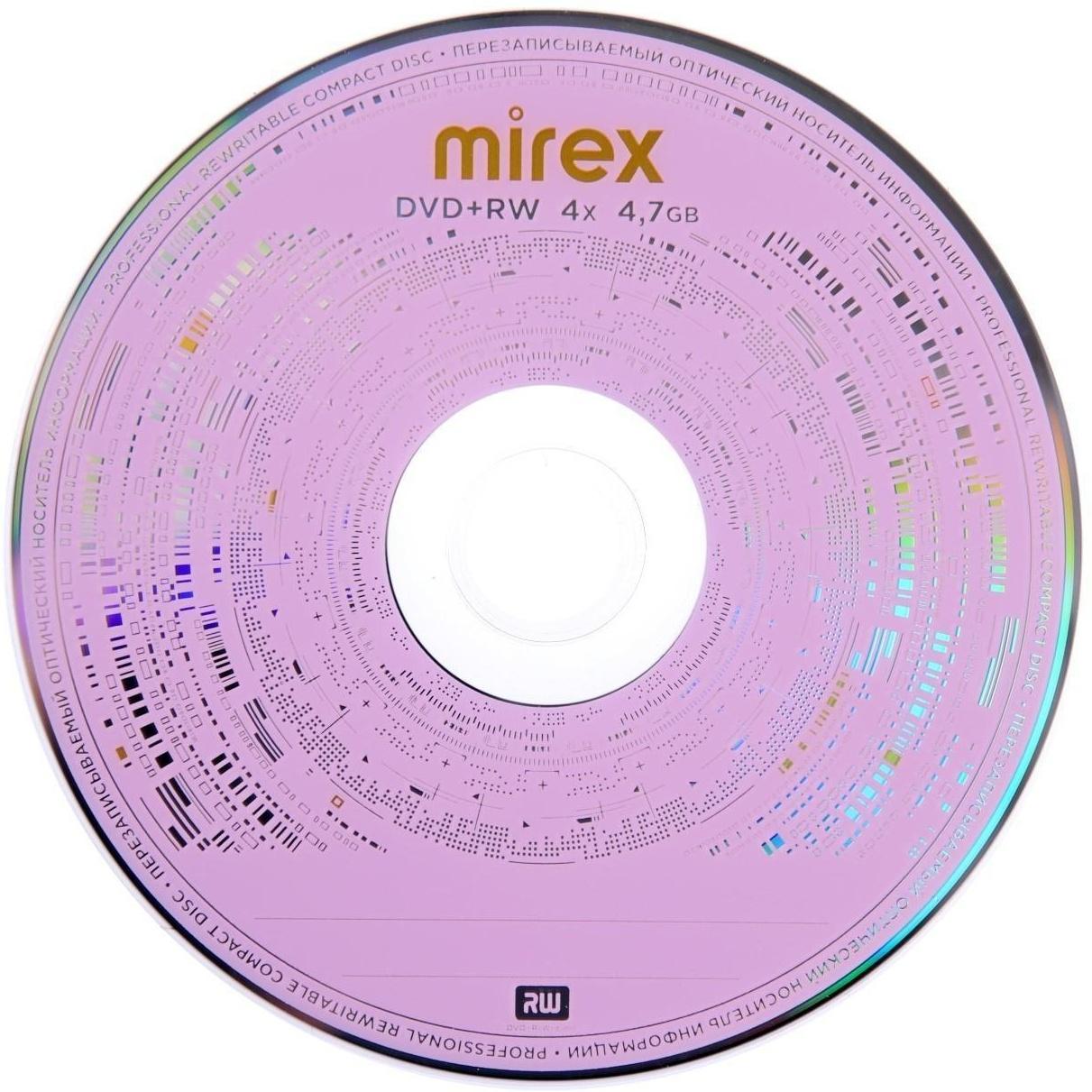 Диск DVD+RW Mirex Brand, 4x, 4.7 Гб, конверт, 1 шт