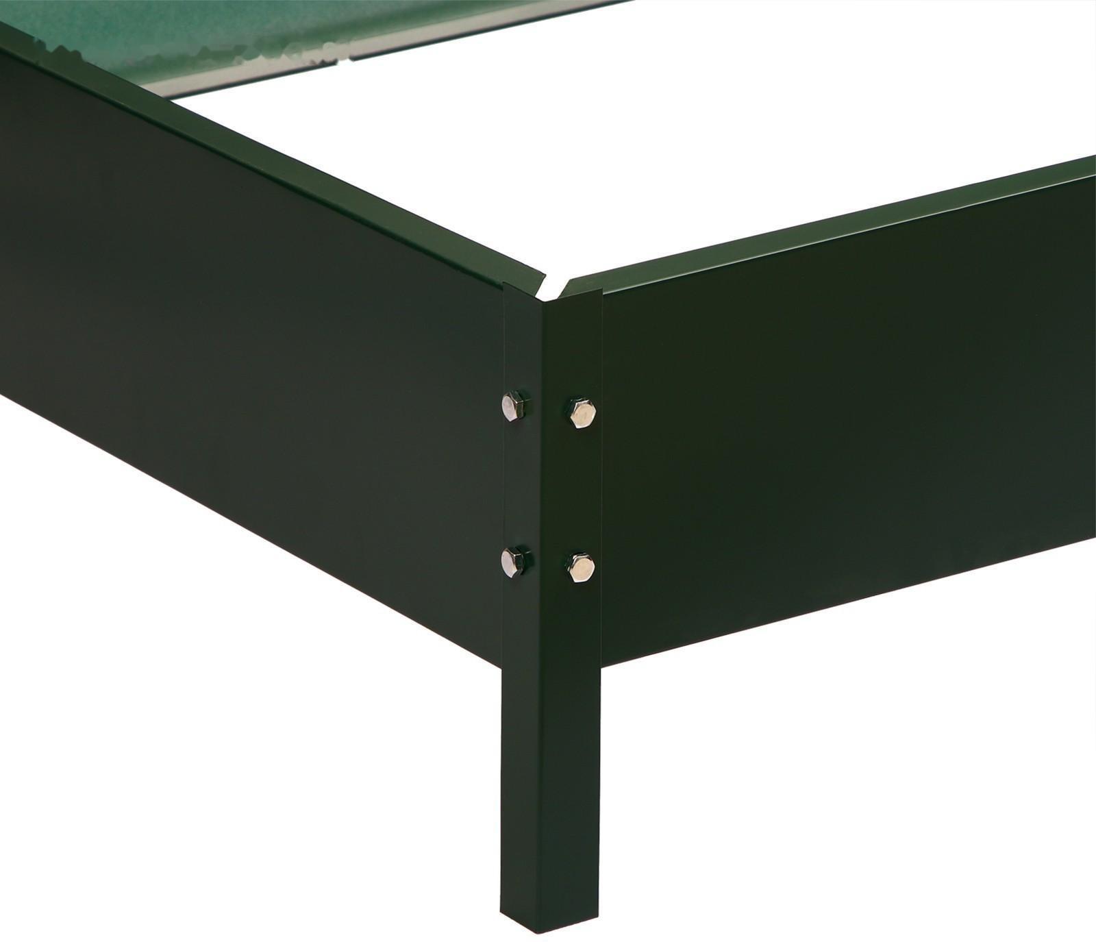 Грядка оцинкованная, 195 × 70 × 15 см, зелёная, Greengo