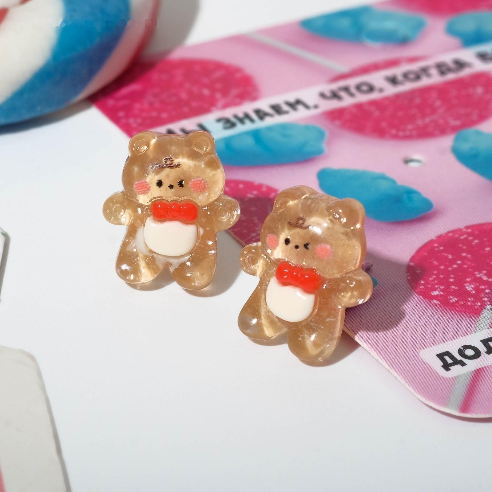 Серьги пластик 