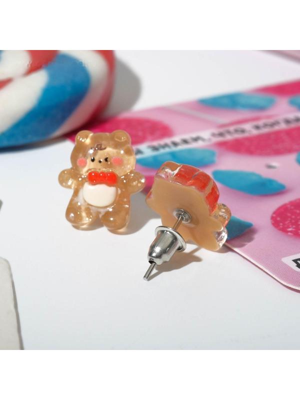 Серьги пластик 