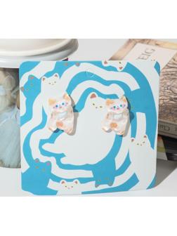 Серьги пластик 