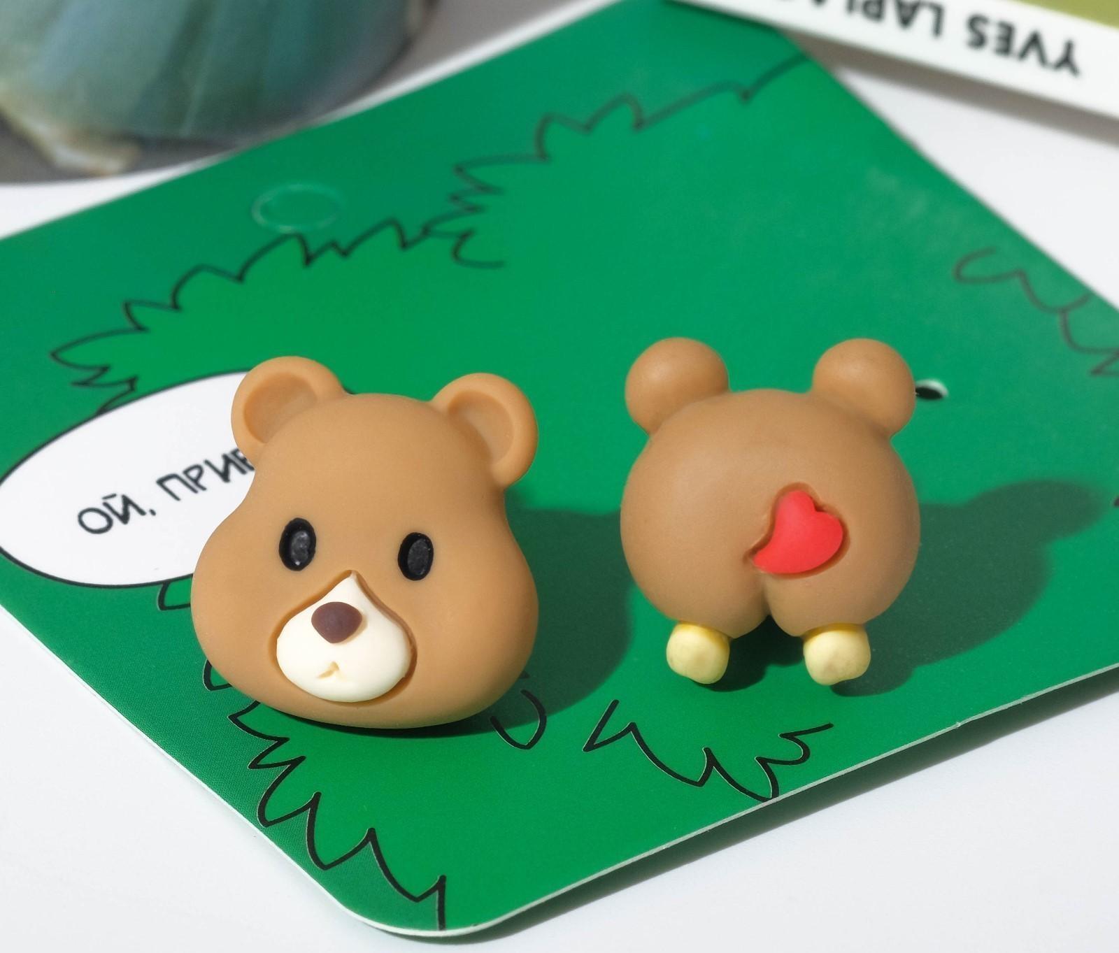 Серьги пластик 