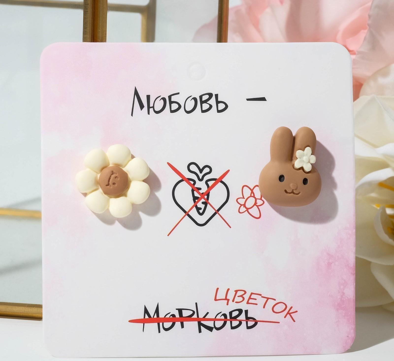 Серьги пластик 