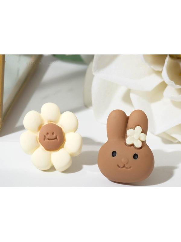 Серьги пластик 